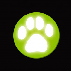 Reflektierender Ansteckbutton - grüne Pfote Reflektierender Ansteckbutton - grüne Pfote